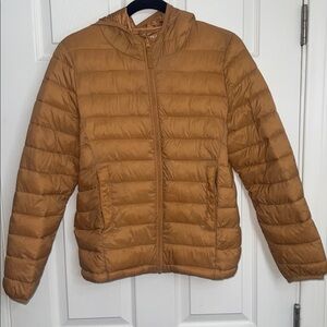 Ultralight Tan Puffer Jacket